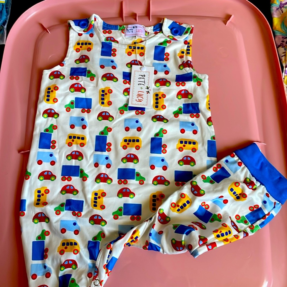 Pete + Lucy Boys sleeveless Romper